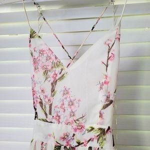 Floral maxi dress, size XS-S